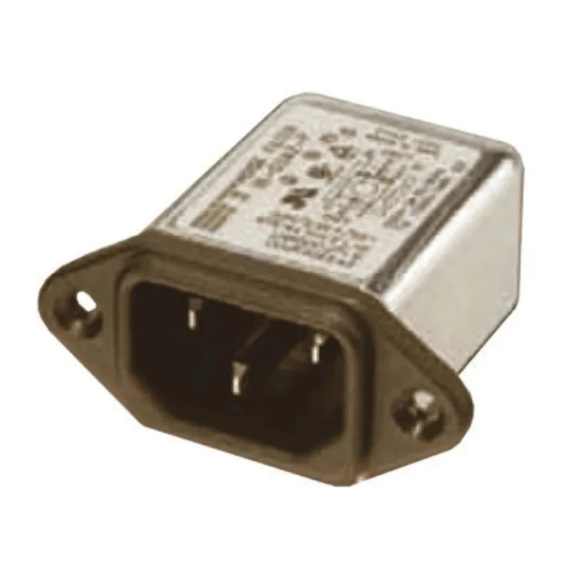 Roxburgh EMC IEC Filter RIX0642P 250 V AC 250 V DC 6A Screw Mount Male Connector Pin