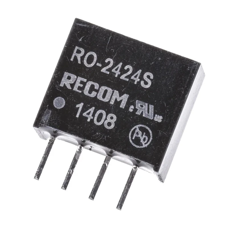 Recom DC/DC Converter 24V DC Input 42mA Output 1W Through Hole 6-Pin RO-2424S