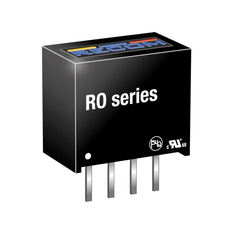 Recom DC/DC Converter , Through Hole SIP Package, 24V DC Output, 42mA, 5V DC Input, 1W Power, 1kV DC Isolation RO-0524S