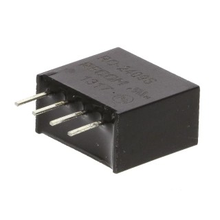 Recom DC/DC Converter 9V DC Output 111mA, 24V DC Input, 1 W Power, Through Hole 6-Pin RO-2409S