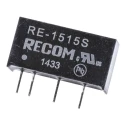 Recom DC/DC Converter 15V DC Output 66mA, 15V DC Input, 1W Power, SIP 7-Pin Through Hole Package RE-1515S
