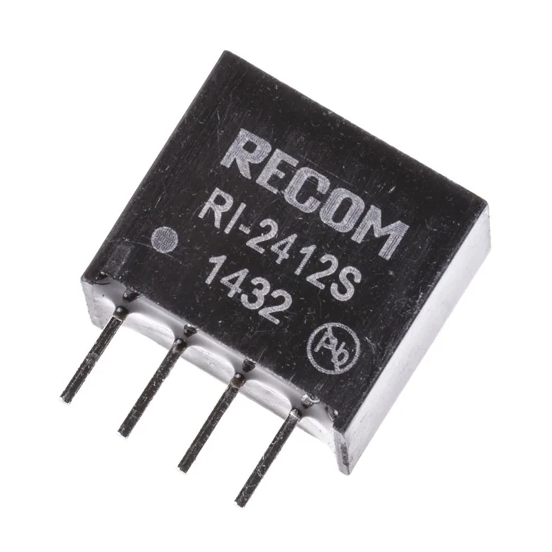Recom DC/DC Converter 12V DC Output 167mA 24V DC Input 2W Through Hole SIP4 Package RI-2412S