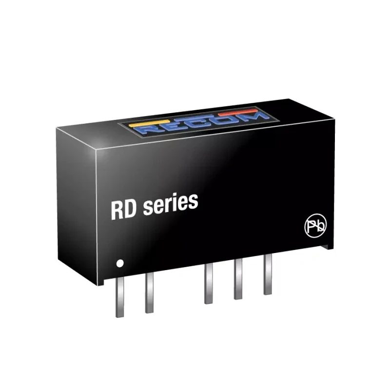 Recom DC/DC Converter SIP7 Type, Dual ±15V Output, 2W Power, 12V DC Input, 66mA Output Current, Through Hole Mount RD-1215D