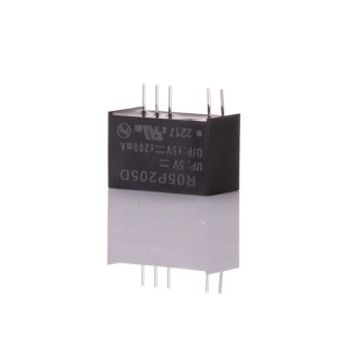 Recom Dual Output DC/DC Converter 5 V DC 200 mA 0.5 W SIP7 Through Hole R05P205D