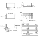Recom DC/DC Converter, 15V DC Output, 134 mA, 2W Power, 18-24V DC Input, Through Hole Mount RS-2415S