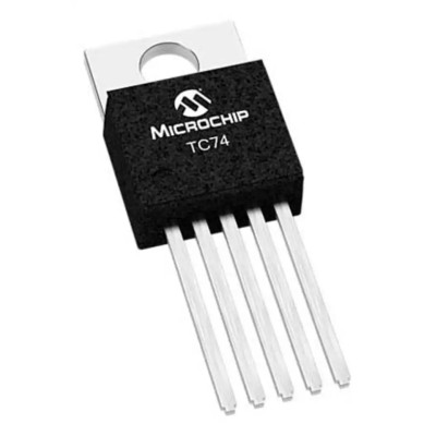 Microchip Voltage Output Digital Temperature Sensor Through Hole Mount SMBus I2C ±2°C 6-Pin TO-220 TC74A2