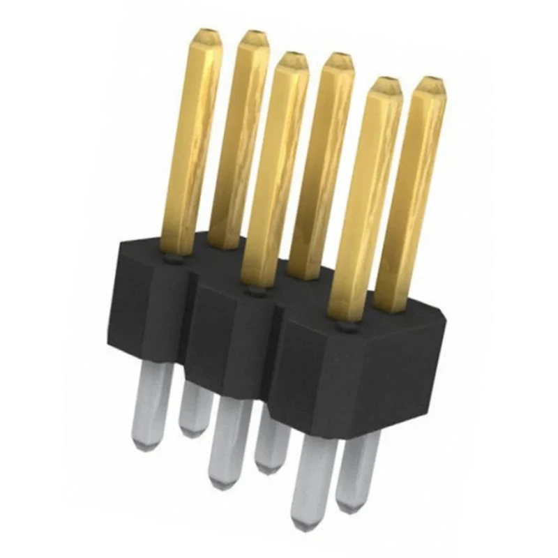Amphenol Communications Solutions Bergstik Series Pin Header 6 Contact 2.54 mm Pitch 2 Row Through Hole 3A 77313-118-06LF