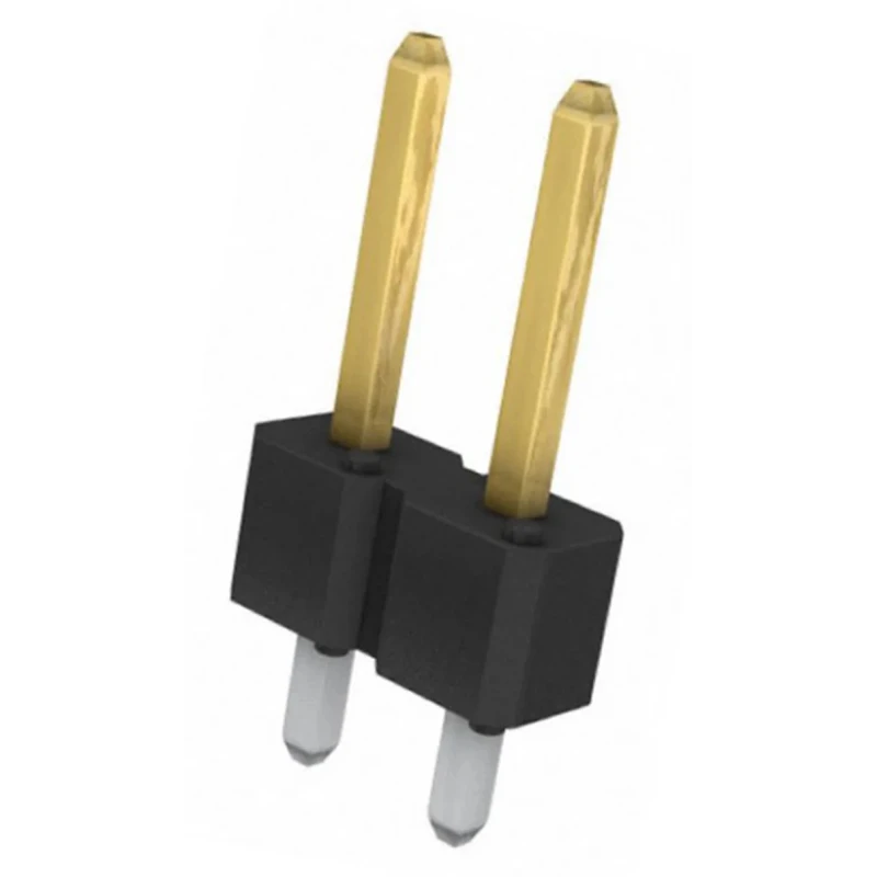 Amphenol Communications Solutions Bergstik Series Straight Through Hole Pin Header, 2 Contact, 2.54 mm Pitch 77311-101-02LF