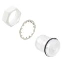 VCC CMS 442 Series 1-Way Clear Hexagon Polycarbonate Threaded LED Lens CMS_442_CTP