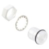 VCC CMS 442 Series 1-Way Clear Hexagon Polycarbonate Threaded LED Lens CMS_442_CTP