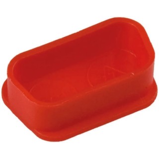 Amphenol Communications Solutions D-Sub Connector Dust Cap, Female 15 Contacts, Polypropylene, Red 70524CLF