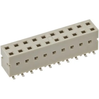 Amphenol Communications Solutions Dubox Series Straight Surface PCB Socket 16-Contact 2 Row 2.54 mm Pitch Solder 89898-308LF