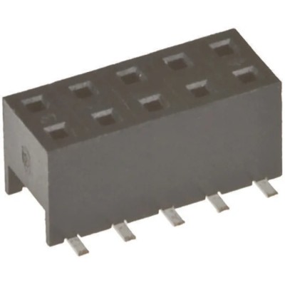 Amphenol Communications Solutions Minitek Series 6-Contact 2 Row 2 mm Pitch Straight Surface PCB Socket 55510-106TRLF