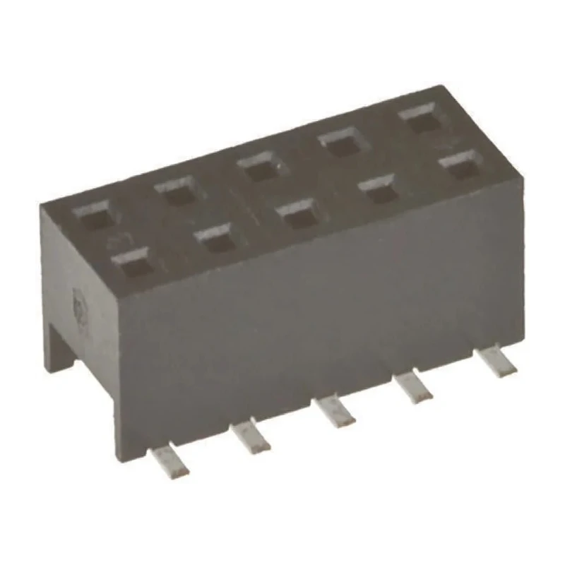 Amphenol Communications Solutions Minitek Series 6-Contact 2 Row 2 mm Pitch Straight Surface PCB Socket 55510-106TRLF
