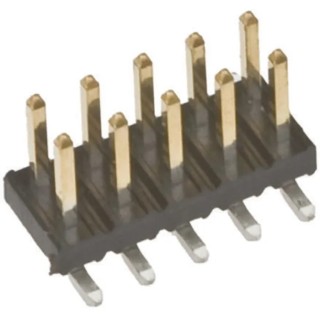 Amphenol Communications Solutions Minitek Series Straight Surface Pin Header 12 Contacts 2 mm Pitch 2 Row 57202-G52-06LF