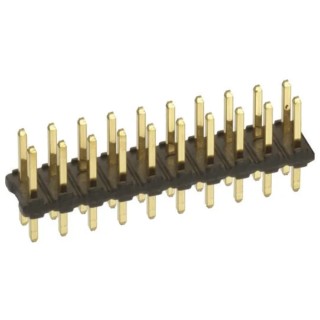Amphenol ICC Bergstik Series 72 Contact Straight Through Hole Pin Header 2 Row 2.54 mm Pitch 77313-824-72LF