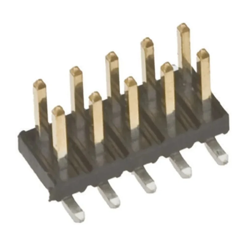 Amphenol Communications Solutions Minitek Series Straight Surface Pin Header, 16 Contacts, 2 mm Pitch, 2 Row 57202-G52-08LF