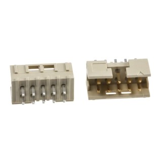 Amphenol Communications Solutions Minitek Series 2.00 mm Pitch, 10 Contact, 2 Row Straight Through Hole PCB 98414-G06-10LF