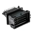 Delphi Sicma Automotive Male Black Through Hole Rectangular Connector 24 Contacts Solder Termination HCCPHPE24BKA90F