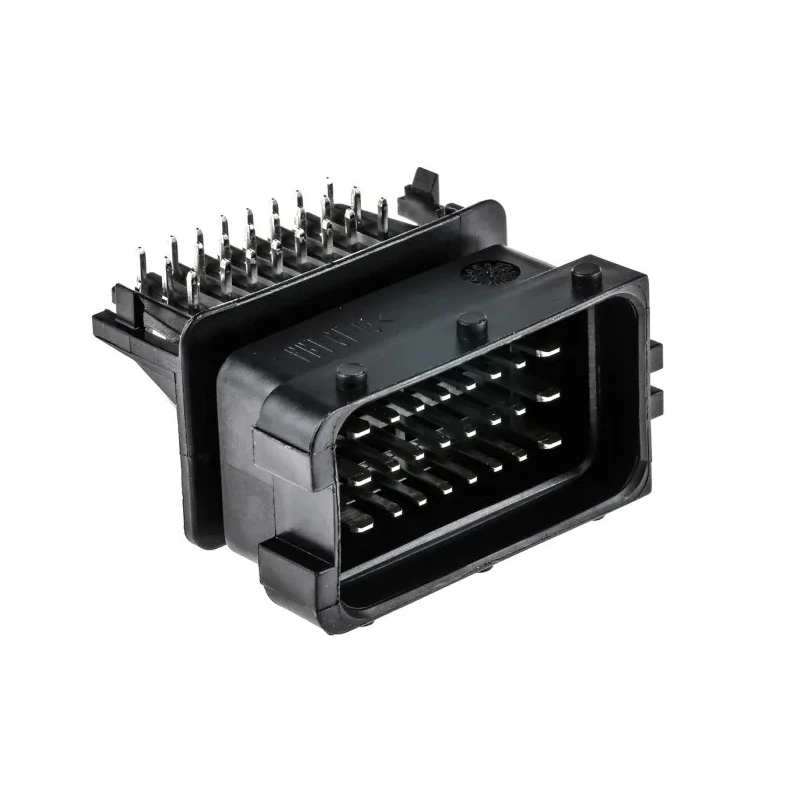 Delphi Sicma Automotive Male Black Through Hole Rectangular Connector 24 Contacts Solder Termination HCCPHPE24BKA90F