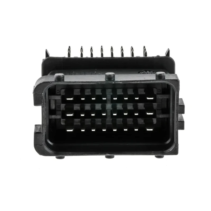 Delphi Sicma Automotive Male Black Through Hole Rectangular Connector 24 Contacts Solder Termination HCCPHPE24BKA90F