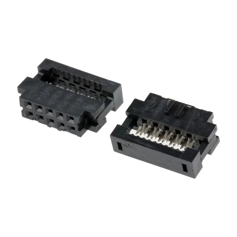 Amphenol Communications Solutions 10-Way IDC Connector Female for Cable, 2 Row, 650V AC, 1A, Gold over Nickel 89361-710LF