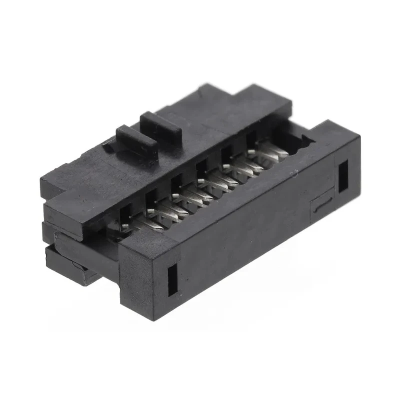 Amphenol ICC 12-Way IDC Connector Female for Cable, 2 Row, 650V AC, 1A, Right Angle, Gold over Nickel Plating 89361-712LF