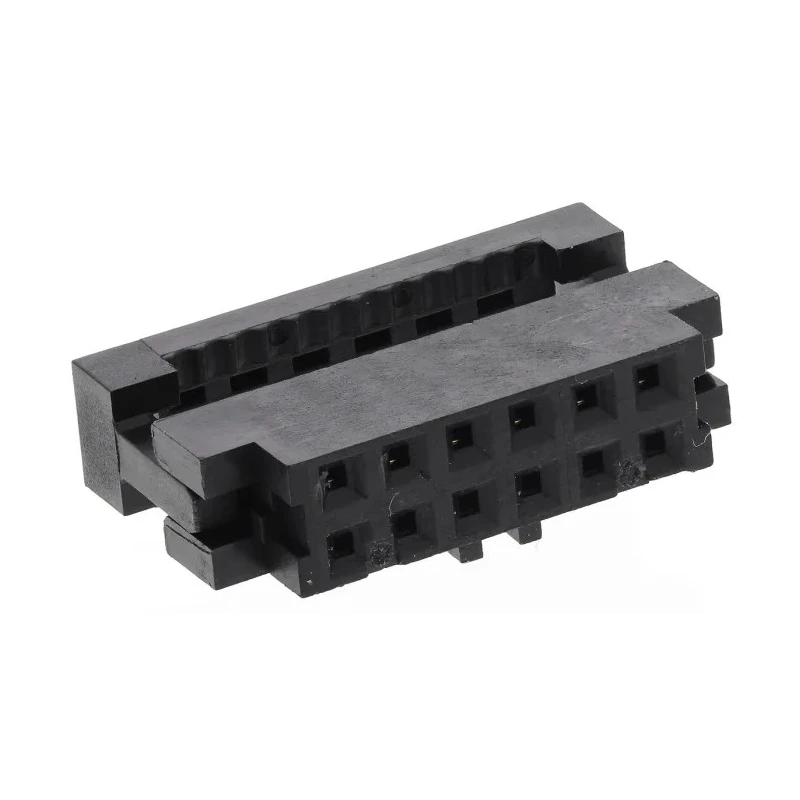 Amphenol ICC 12-Way IDC Connector Female for Cable, 2 Row, 650V AC, 1A, Right Angle, Gold over Nickel Plating 89361-712LF