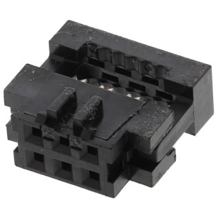 Amphenol Communications Solutions 6-Way 2 Row IDC Female Cable Connector 650V AC 1A 105°C 89361-706LF