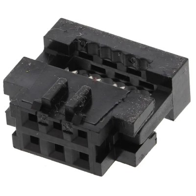 Amphenol Communications Solutions 6-Way 2 Row IDC Female Cable Connector 650V AC 1A 105°C 89361-706LF