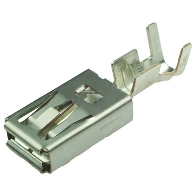 Delphi DCS Series Female Crimp Terminal Copper Nickel Silicon Contact 80A Current, Tin Plating, 11 AWG Min Crimp, 9 60070461
