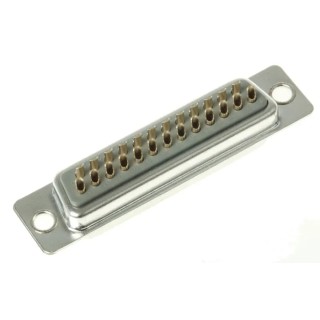 ASSMANN WSW 25 Way Straight Panel Mount D-Sub Connector A-DF 25 LL/G