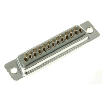 ASSMANN WSW 25 Way Straight Panel Mount D-Sub Connector A-DF 25 LL/G