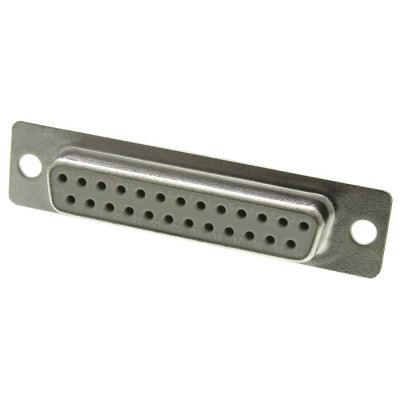 ASSMANN WSW 25 Way Straight 2.77 mm Pitch Panel Mount D-Sub Connector A-DF 25 LL/Z