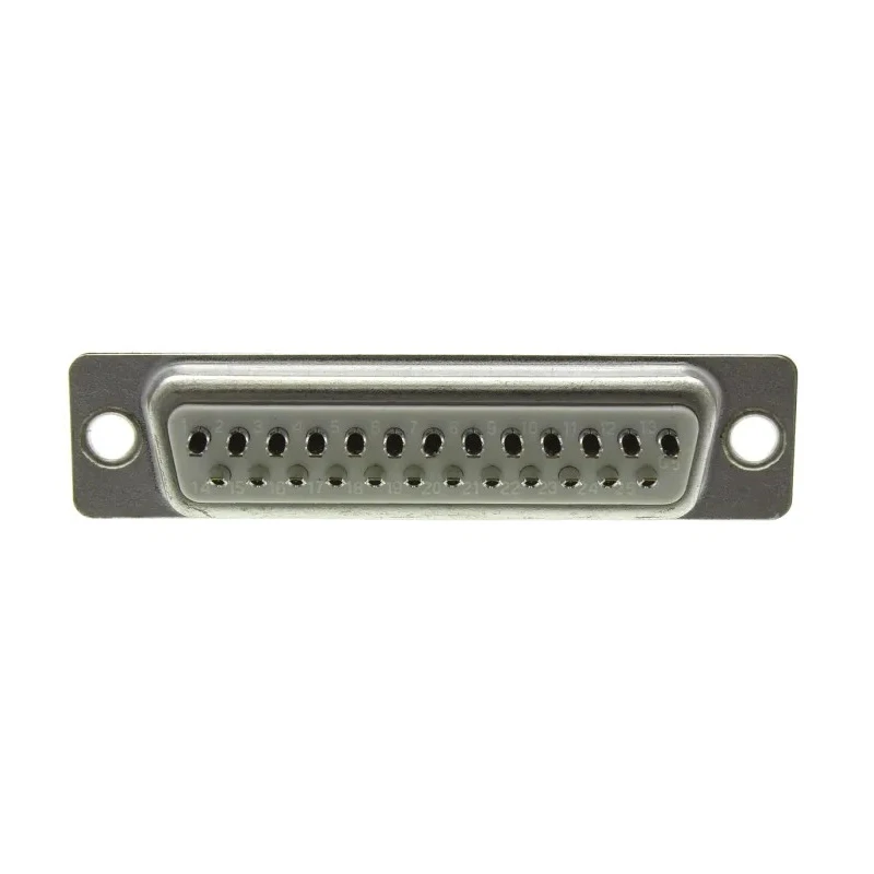 ASSMANN WSW 25 Way Straight 2.77 mm Pitch Panel Mount D-Sub Connector A-DF 25 LL/Z