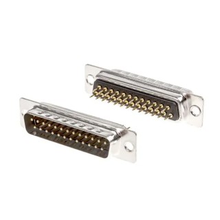ASSMANN WSW 25 Way Straight 2.77 mm Pitch Through Hole D-Sub Connector Male A-DS 25 PP/Z