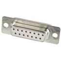 RS PRO 15 Way Straight 2.77 mm Pitch Panel Mount D-Sub Connector A-DF 15 LL/Z