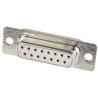 RS PRO 15 Way Straight 2.77 mm Pitch Panel Mount D-Sub Connector A-DF 15 LL/Z