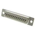 Amphenol Communications Solutions 25 Way Straight 2.77 mm Pitch Panel Mount D-Sub Connector A-DF 25 LL/Z