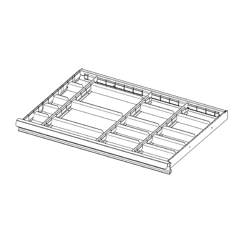 Facom Galvanised Metal Sheet Drawer Storage with 18 Drawers 2.6kg Model 2930.C1