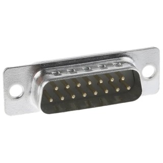 ASSMANN WSW D-Sub Connector 15 Way Straight 2.77 mm Pitch Through Hole Male A-DS 15 PP/Z