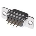 ASSMANN WSW 9 Way Straight 2.77 mm Pitch Through Hole Female D-Sub Connector DF-9 A-DF 09 PP/Z