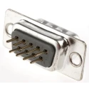 ASSMANN WSW D-Sub Connector 9 Way Straight Through Hole Male 250V 3A A-DS 09 PP/Z