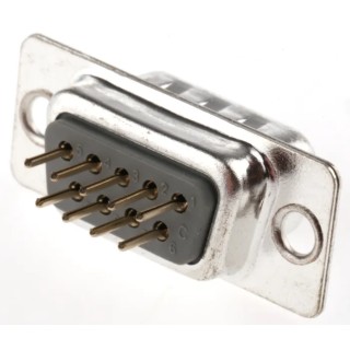 ASSMANN WSW D-Sub Connector 9 Way Straight Through Hole Male 250V 3A A-DS 09 PP/Z