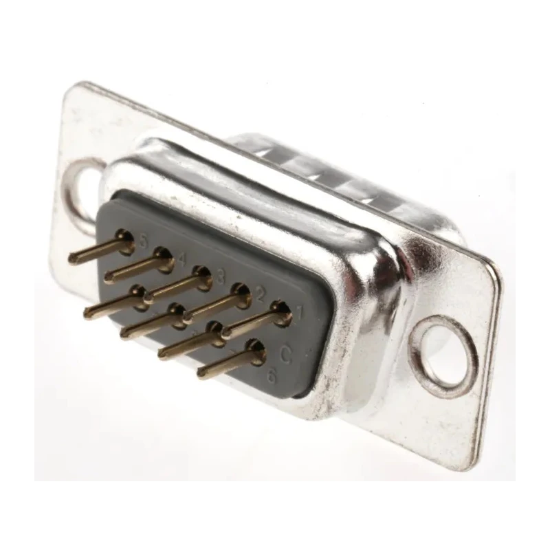 ASSMANN WSW D-Sub Connector 9 Way Straight Through Hole Male 250V 3A A-DS 09 PP/Z