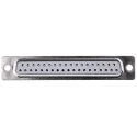 ASSMANN WSW 37 Way Straight Panel Mount D-Sub Connector Metal Housing Gold Contact A-DF 37 LL/Z