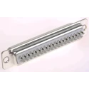 ASSMANN WSW 37 Way Straight Panel Mount D-Sub Connector Metal Housing Gold Contact A-DF 37 LL/Z