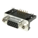ASSMANN WSW A-HDF 15 Way Right Angle 1.98 mm Pitch Through Hole D-Sub Connector Female A-HDF 15 A-KG/T