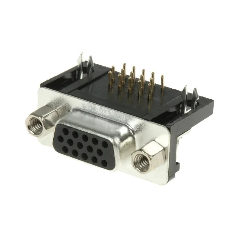 ASSMANN WSW A-HDF 15 Way Right Angle 1.98 mm Pitch Through Hole D-Sub Connector Female A-HDF 15 A-KG/T