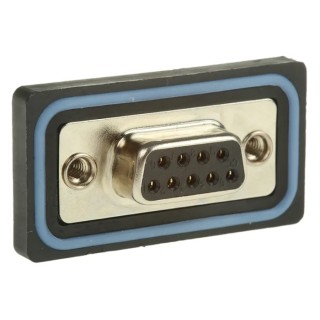 ASSMANN WSW 9 Way Straight 2.77 mm Pitch Panel Mount D-Sub Connector A-DF 09 LL-WP